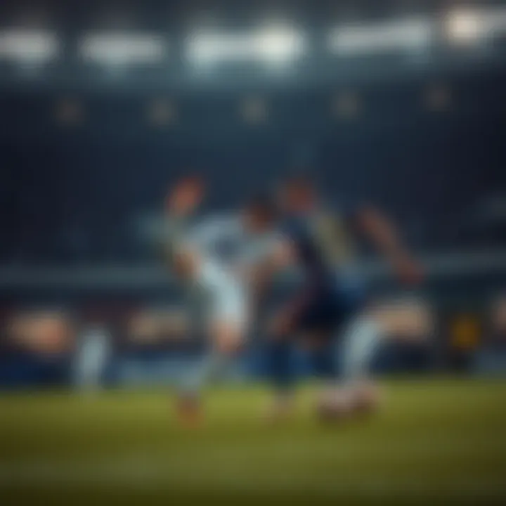 Strategic play unfolding on the pitch during the Asian Cup