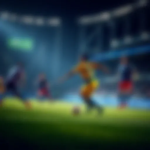 A thrilling moment from the Asian Cup showcasing intense competition