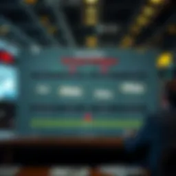 A detailed chart illustrating various betting strategies