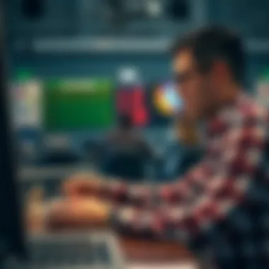 Strategic Betting Analysis A bettor analyzing race outcomes