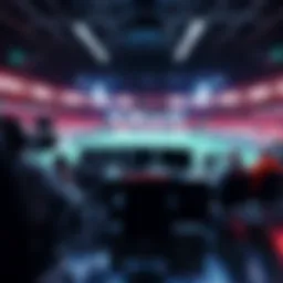 Futuristic broadcast setup showcasing advanced technology