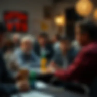 Community Discussion on Lottery A community gathering discussing lottery strategies