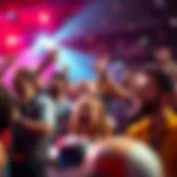 A vibrant illustration of various event types showcasing excitement and anticipation.