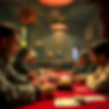 The Historical Journey of Gambling Comics An artistic representation of a historic gambling scene, showcasing the evolution of gambling comics.