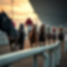 Historical depiction of horse racing