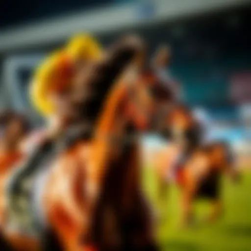 Thoroughbred Racing Dynamics Thoroughbred horse racing in action