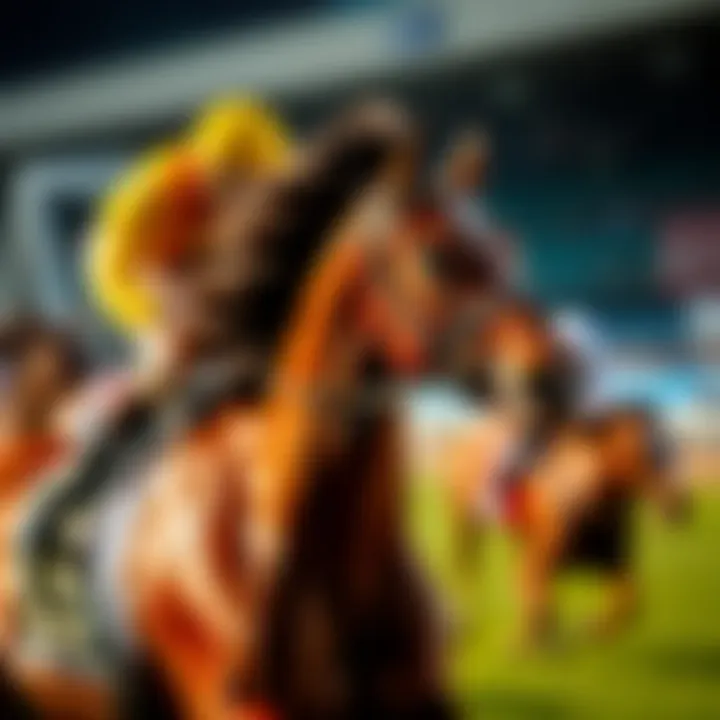 Thoroughbred Racing Dynamics Thoroughbred horse racing in action