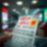 Winning Lottery Ticket Display Korean lottery ticket with winning numbers