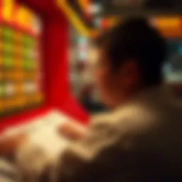 Visual representation of lottery number analysis