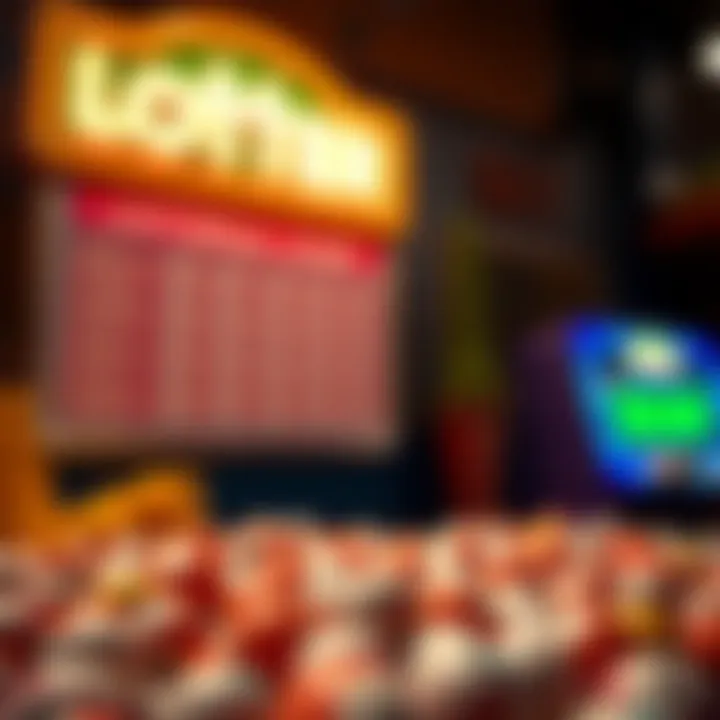 Conceptual illustration of lottery game basics