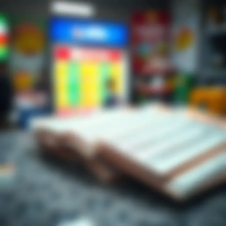 Tickets Ready for Purchase A close-up of lottery tickets on a counter