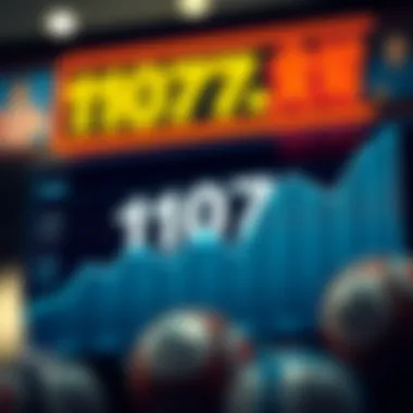 Graph showing historical lottery number trends