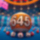 Visual representation of Lotto 645 game rules and structure