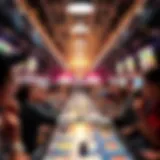 Dynamic lottery event showcasing excitement