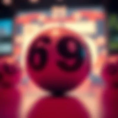 Visual representation of winning numbers