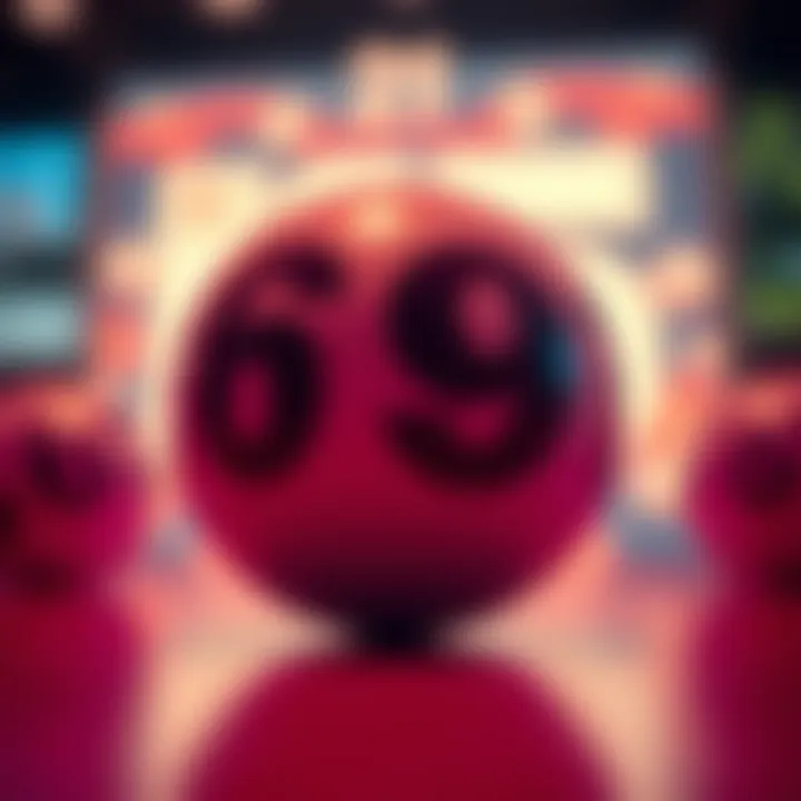 Visual representation of winning numbers