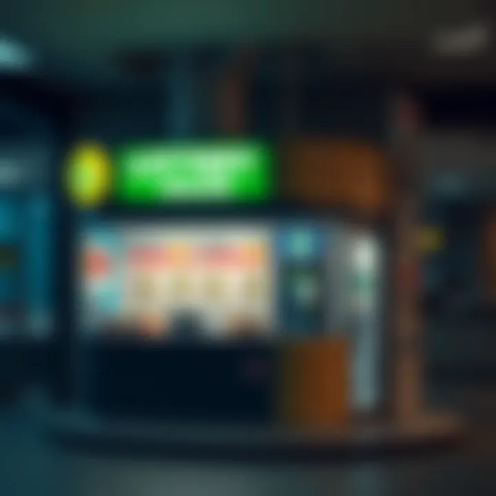 Structure of a Lottery Sales Point A detailed infographic illustrating the structure of a lottery sales point