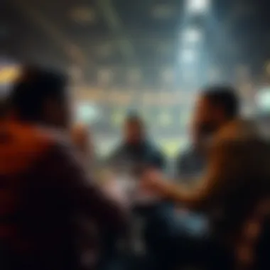 A community gathering for sharing betting experiences