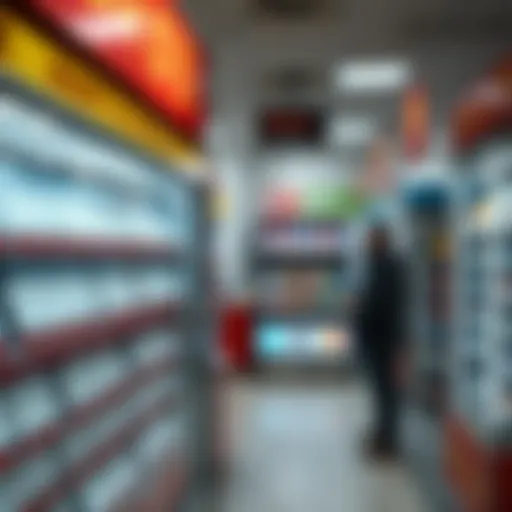 A lottery shop displaying winning tickets