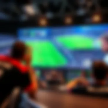 Live sports streaming interface showcasing various sports