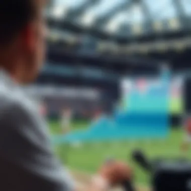 Graph showing trends in the sports streaming market