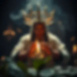 A mystical representation of fortune and luck in betting