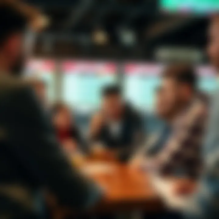 Community Sharing Insights on Betting A group sharing insights about betting strategies