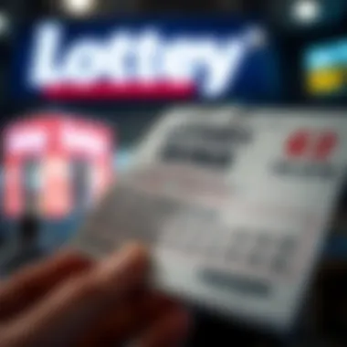 Highlighting Lottery Ticket Wins Close-up of a winning lottery ticket with prize details